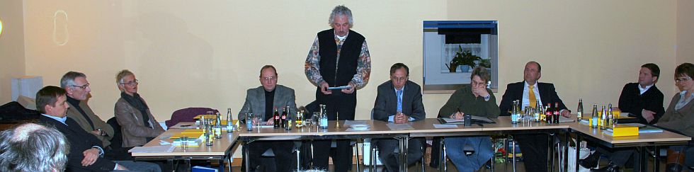 Gerd Ulrich bei Grundsatzerklärung