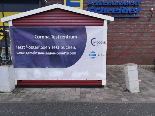 Corona-Teststelle Sprötze