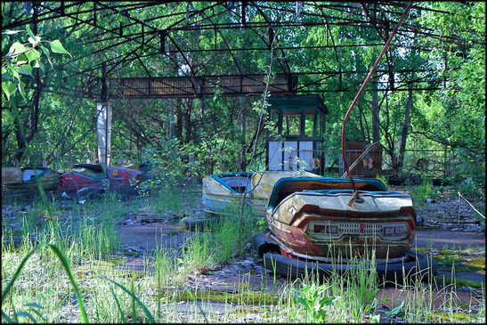 Autoscooter in Pripyat (NW Tschernobyl)